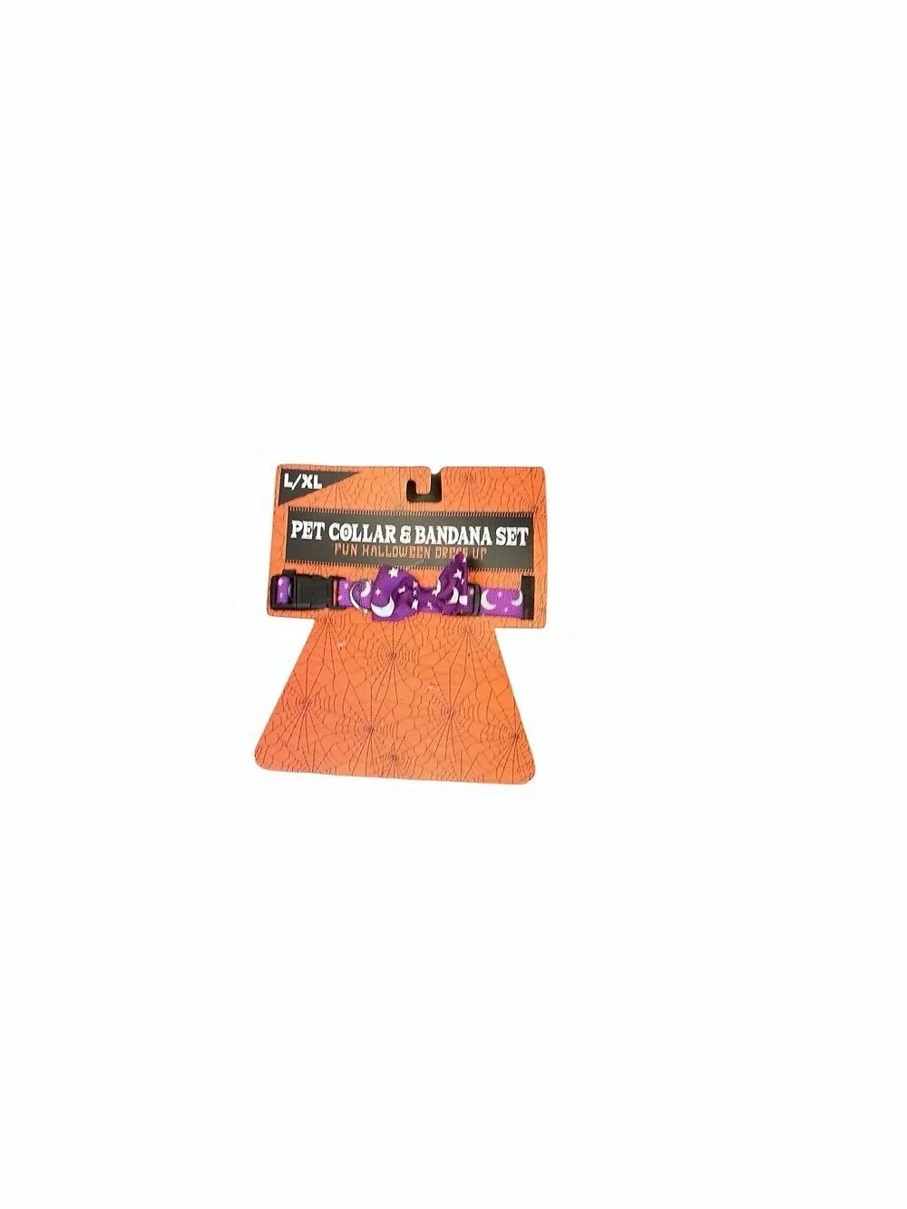 Pet Collars L/XL Orange & Purple NWT
